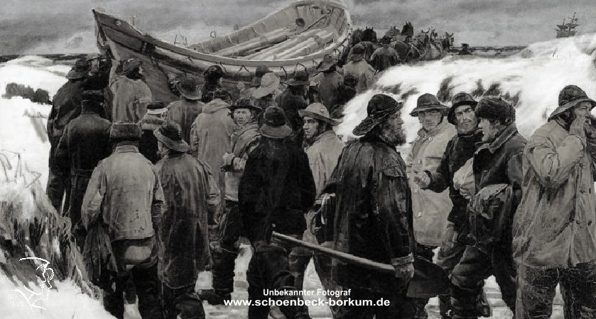 Histoorjebook Ut olde Tieden Borkum SOS Schiff in Not Rettet unsere